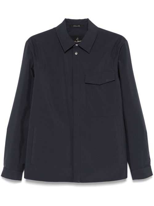Classic-collar shirt jacket - Blue