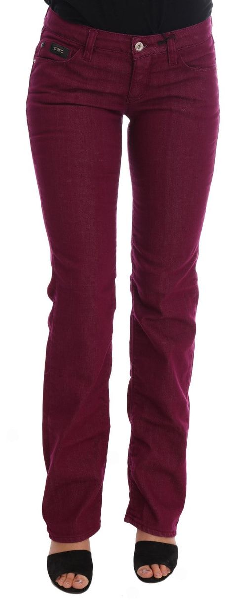 Cotton Stretch Denim Jeans — Red