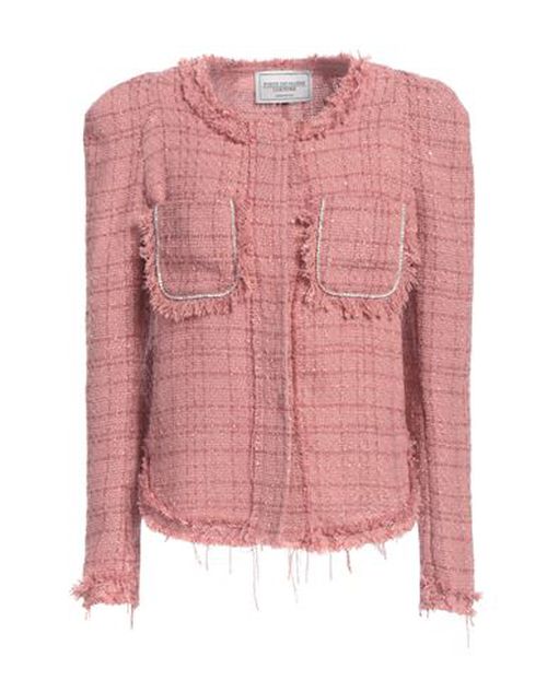 Woman Jacket Antique rose Size 4 Polyester, Polyacrylic