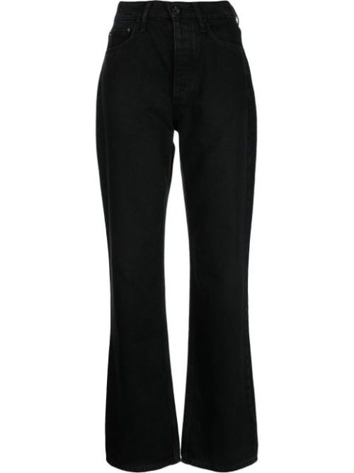 High-rise bootcut jeans