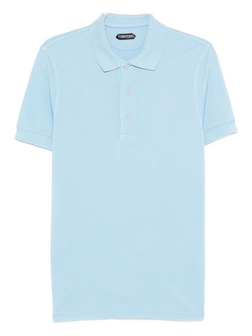 Cotton blend polo shirt