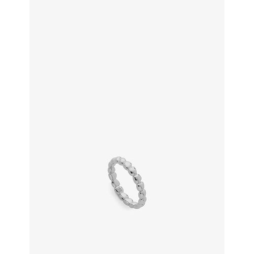 Womens Sterling Silver Nura Teardrop Recycled Sterling-silver Eternity Ring K