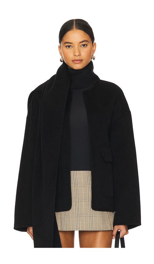 Rue Sophie Jardin Scarf Jacket in Black. M also in S, XS