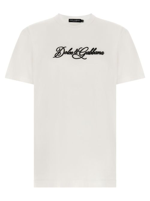 Logo-Embroidered Cotton T-Shirt — White