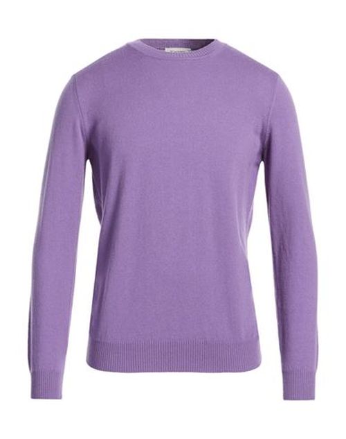 Man Sweater Purple Size 36 Wool, Cashmere