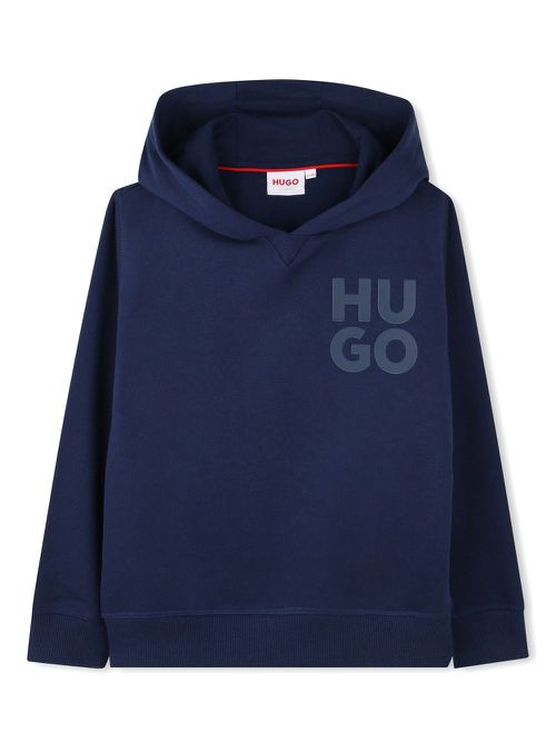 Logo-print hoodie - Blue