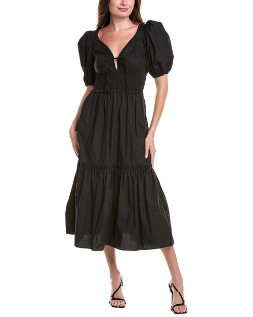 Poplin Midi Dress