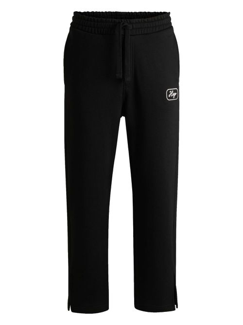 HUGO cotton track trousers - Black