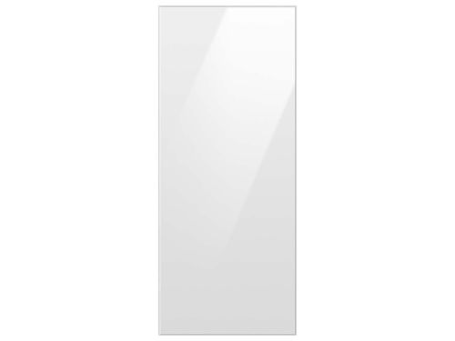 Bespoke 3-Door French Door Refrigerator Panel in White Glass - Top Panel(RA-F18DU312/AA)