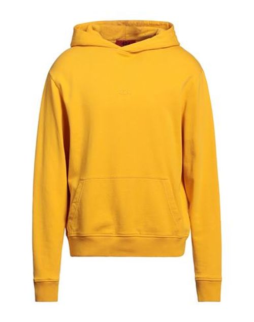 Man Sweatshirt Yellow Size L Cotton
