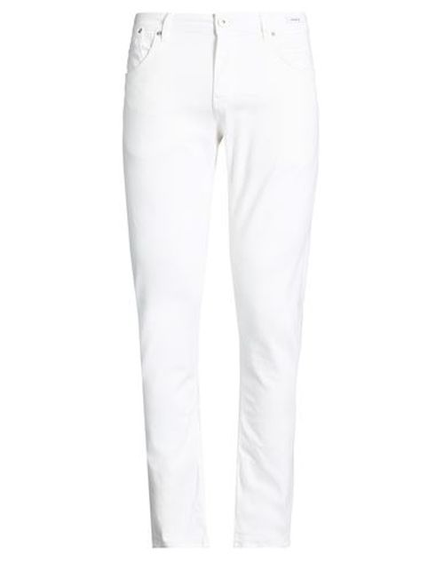 Man Jeans White Size 29 Lyocell, Cotton, Polyester, Elastane