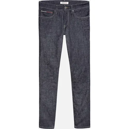 Men's Tommy Jeans Scanton Slim Jeans - Rico Dark Rinse Stretch - Grey