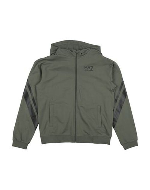 Kid Boy Sweatshirt Military green Size 14 Cotton