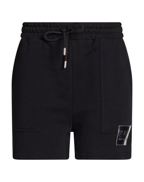 Woman Shorts & Bermuda Shorts Black Size L Cotton