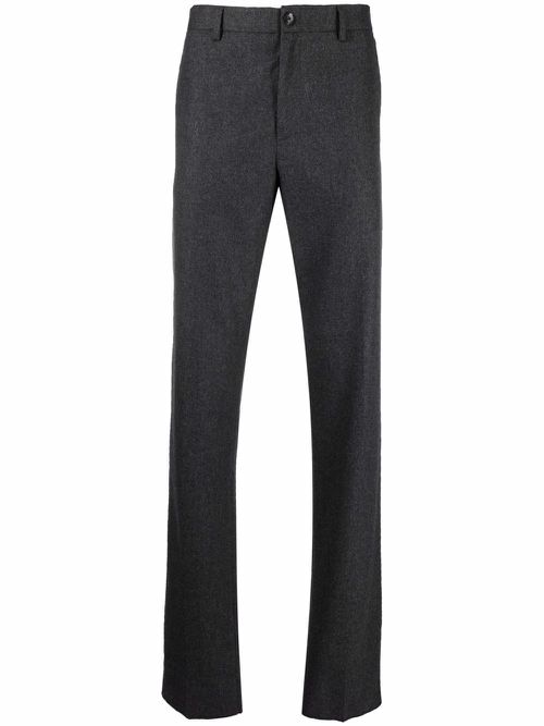 Iconic straight-leg tailored trousers - Grey
