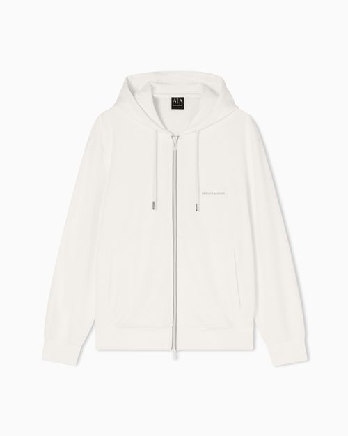 Zip-up cotton sweatshirt