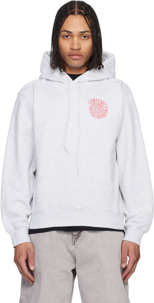 Gray Spiral Hoodie