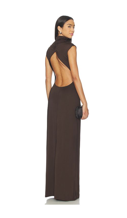 EAVES Ingrida Gown in Brown. XS. Also in L, M, S