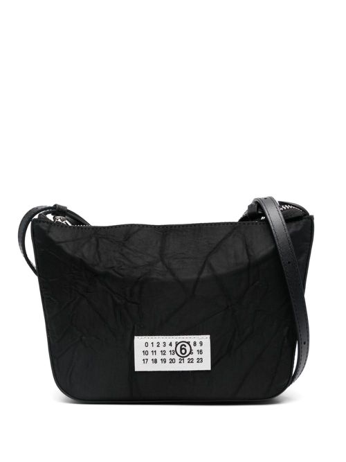 Logo-patch cross body bag - Black
