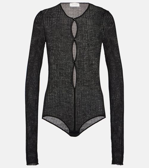 Rib-knit bodysuit
