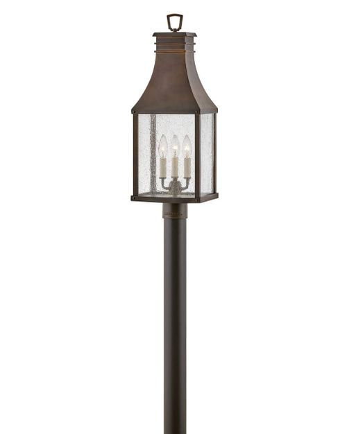Blackened Copper LED Post Top or Pier Mount from the Beacon Hill Collection