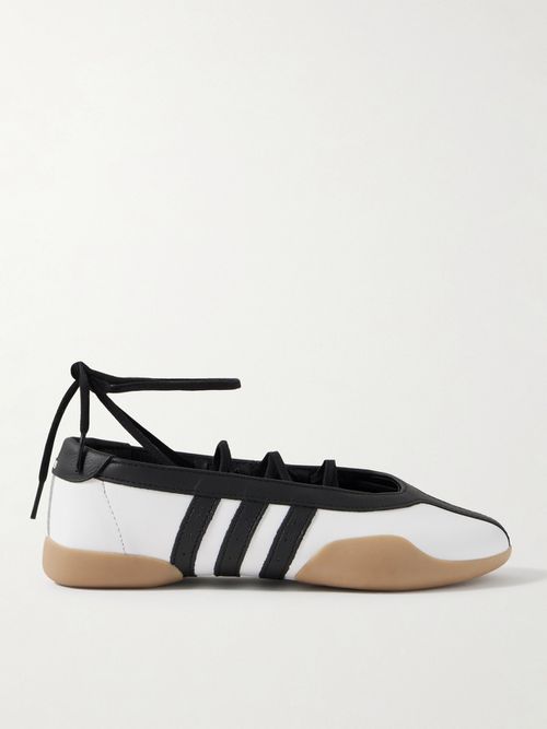 Taekwondo Mei Ballet Leather Sneakers - White