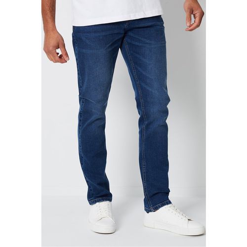 Threadbare Mens Blue 'Islington' Slim Fit Jeans With Stretch - Size 36W/32L