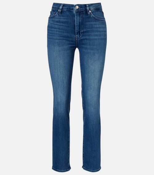 Le Sleek cropped high-rise straight jeans