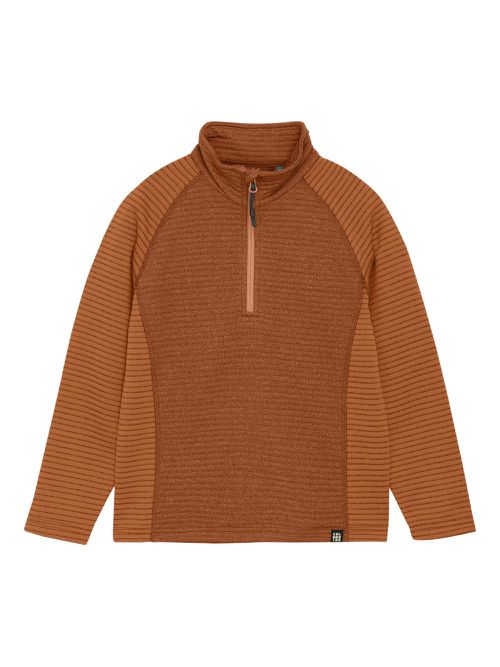 Striped fleece sweatshirt - Orange