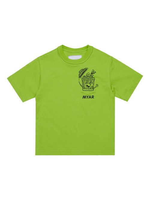 MYAR KIDS graphic-print T-shirt - Green