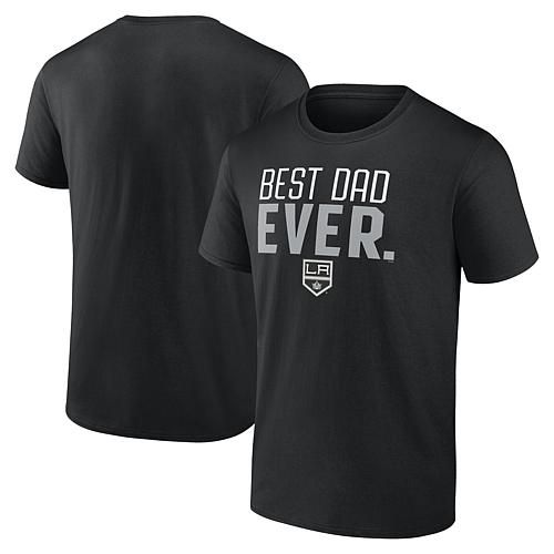 Men's Fanatics Black Los Angeles Kings Best Dad Ever T-Shirt - XL