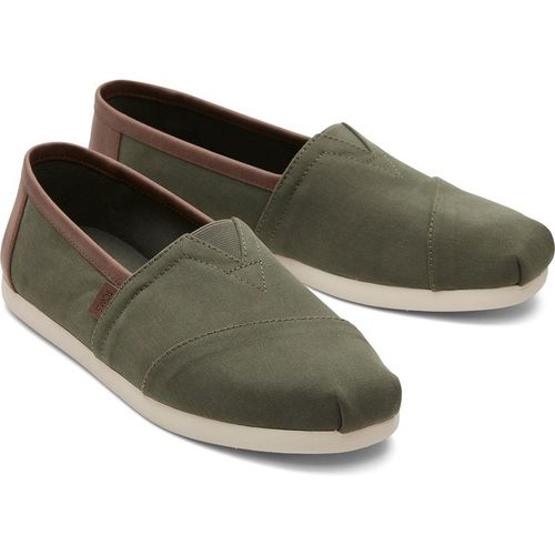 Toms Alpargata Classic Cotton Blend Men's Dark Sage Espadrille