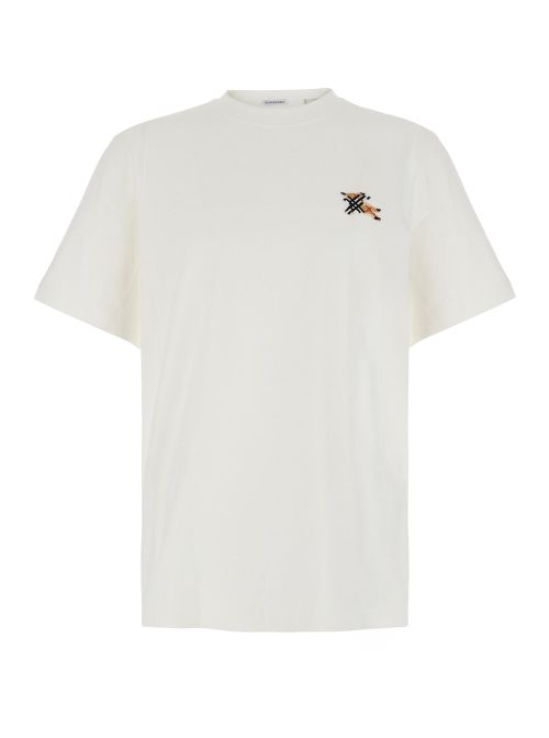 Embroidered EKD Logo T-Shirt — White