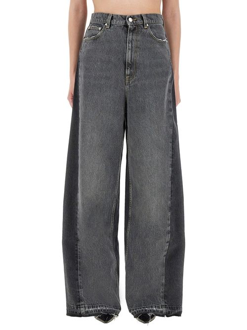 Wide-Leg Denim Jeans
