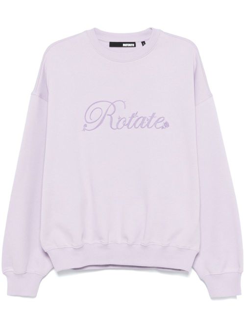 Logo-embroidered sweatshirt - Purple