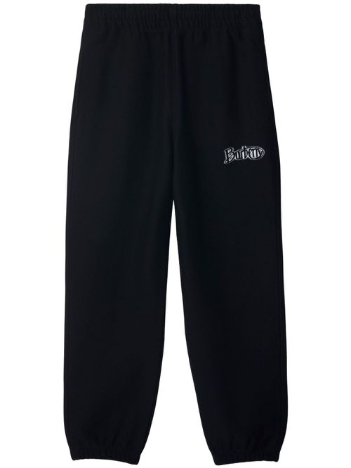 Logo-print track pants - Black