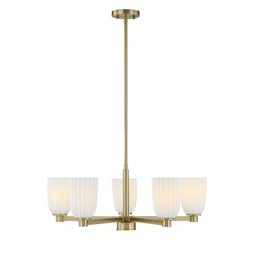 Baldwin 5-Light Chandelier in Noble Bra