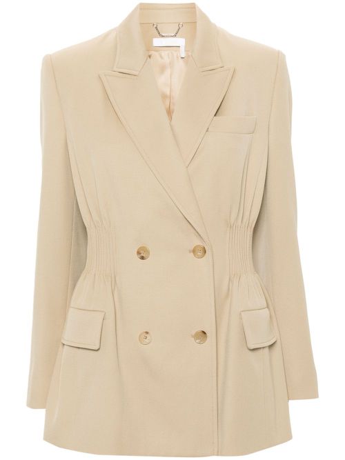 Double-breasted blazer - Neutrals