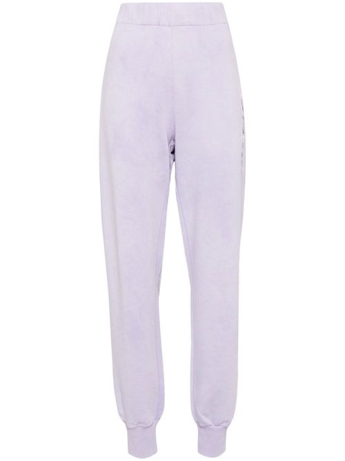 Logo-print track pants - Purple