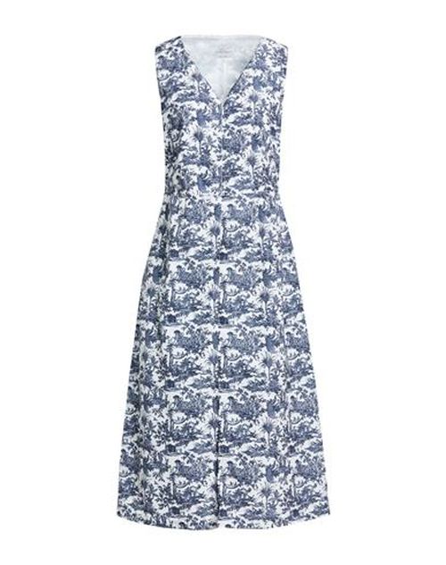 Woman Midi dress Midnight blue Size M Polyester