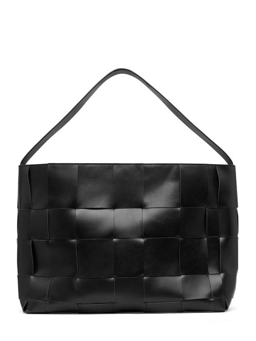 Large Woven Leather Tote Bag