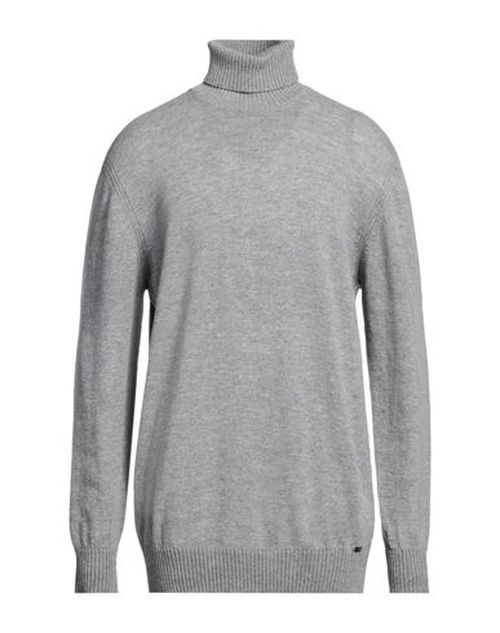 Man Turtleneck Light grey Size XXL Merino Wool, Cashmere