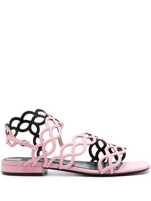 Cut-out-detail sandals - Pink