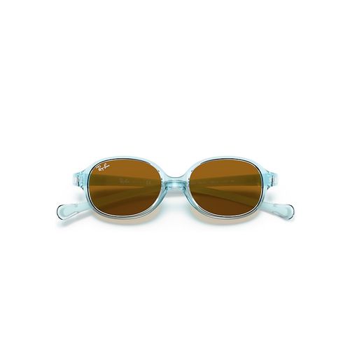 Ray-Ban Rb9187s Kids Sunglasses Blue Frame Brown Lenses 43-14