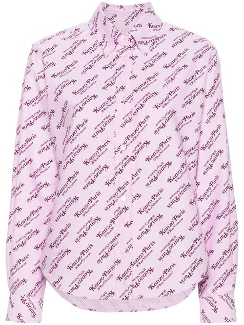 X Verdy logo-print cotton shirt - Pink
