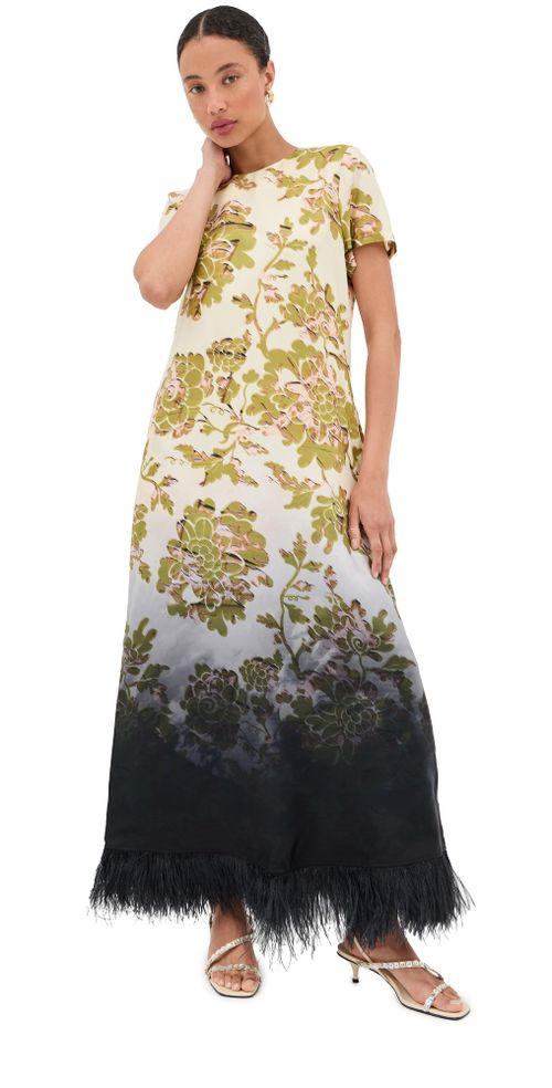 Swing Dress Oasis Ombre Placee Black