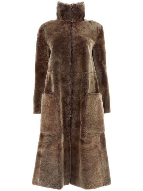 Shearling coat - Brown