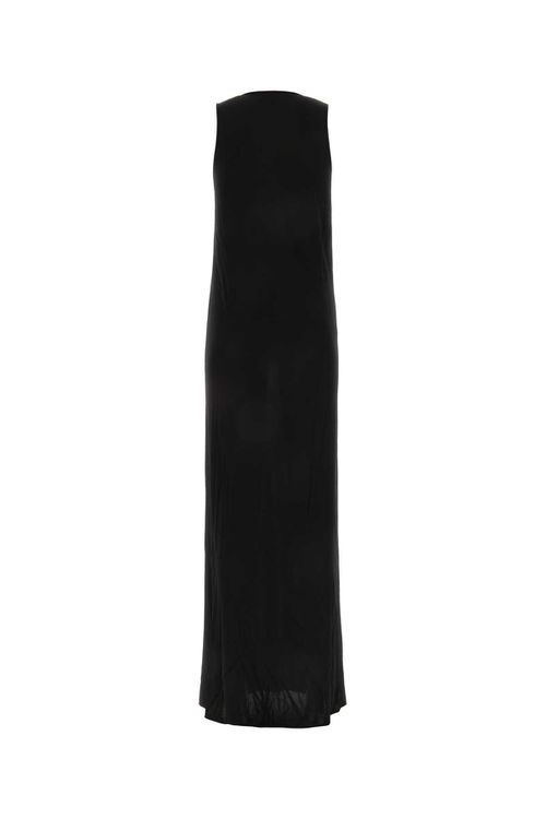 Black Viscose Long Dress