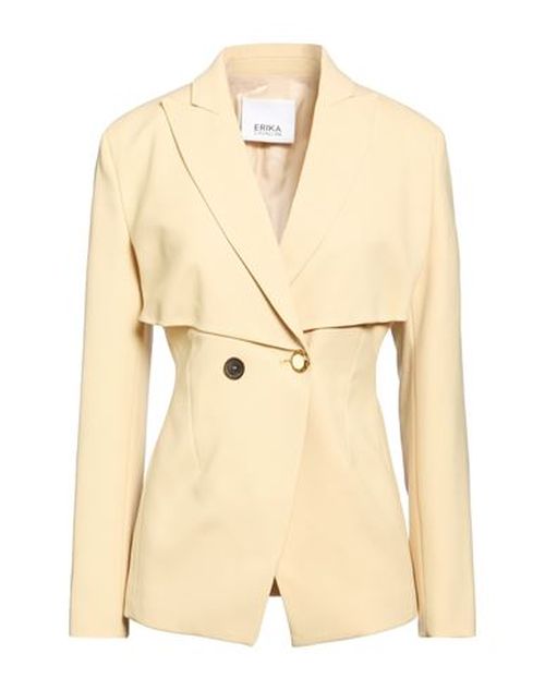 Woman Blazer Mustard Size 4 Polyester, Virgin Wool, Elastane