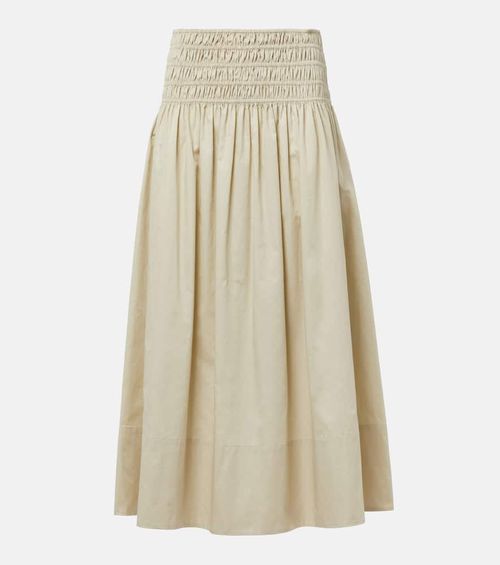 Leonie ruched midi skirt